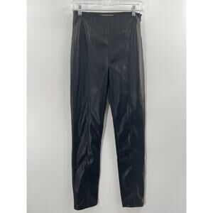 We The Free Women’s Spitfire Stacked Faux Leather Skinny Pants Black Size 26